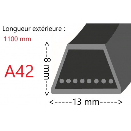 Courroie A42