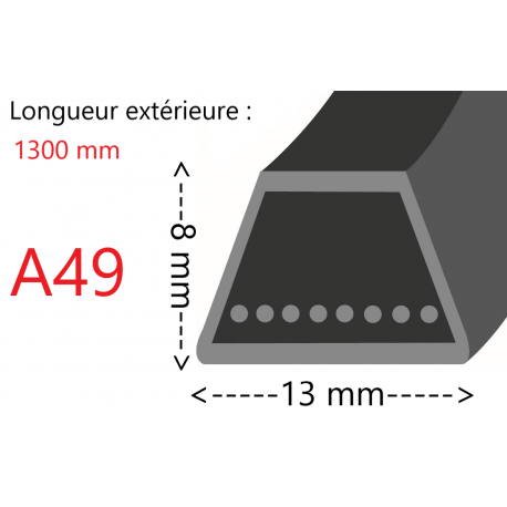 Courroie A49