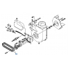 Courroie de turbine KUBOTA 0083511165 GCD420NII GCD680F