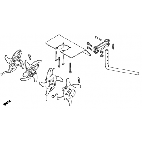 Outils rotatif 72210799003 standard HONDA FG200