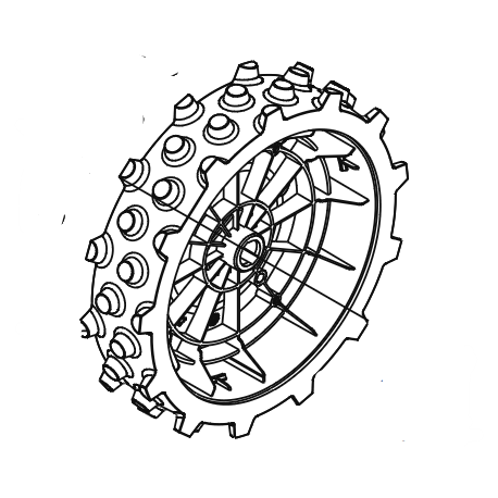 Roue arrière 59003710 robot KRESS KR174E